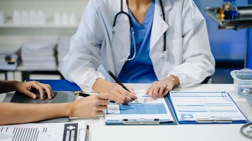 Doctors with medical records