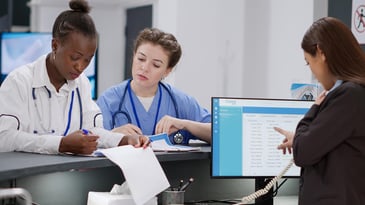 several nurses working, nursing home consulting